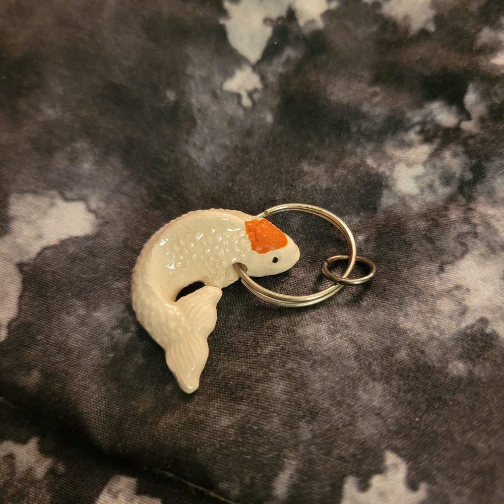 Ceramic Koi Fish Pendant